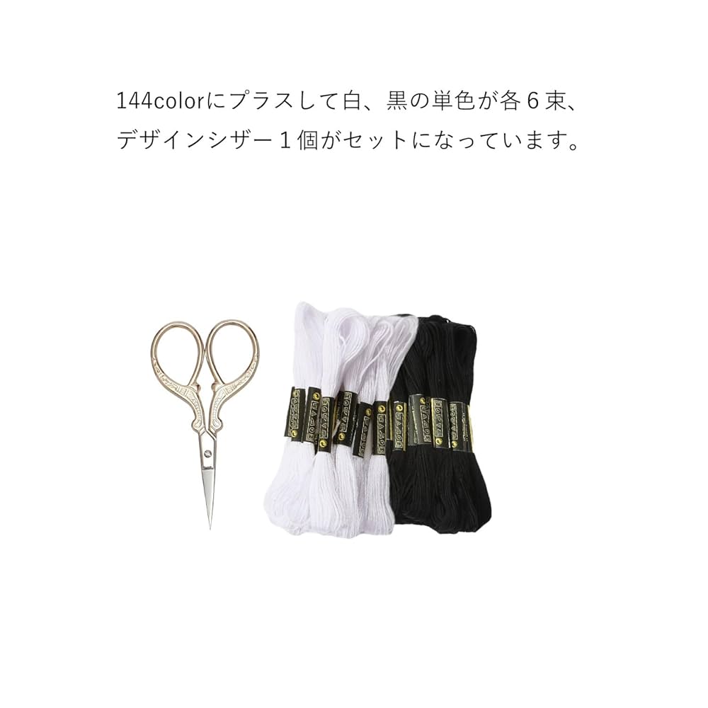 Amazon | San Anton Green 刺繍糸 144色 144束 (デザインシザー